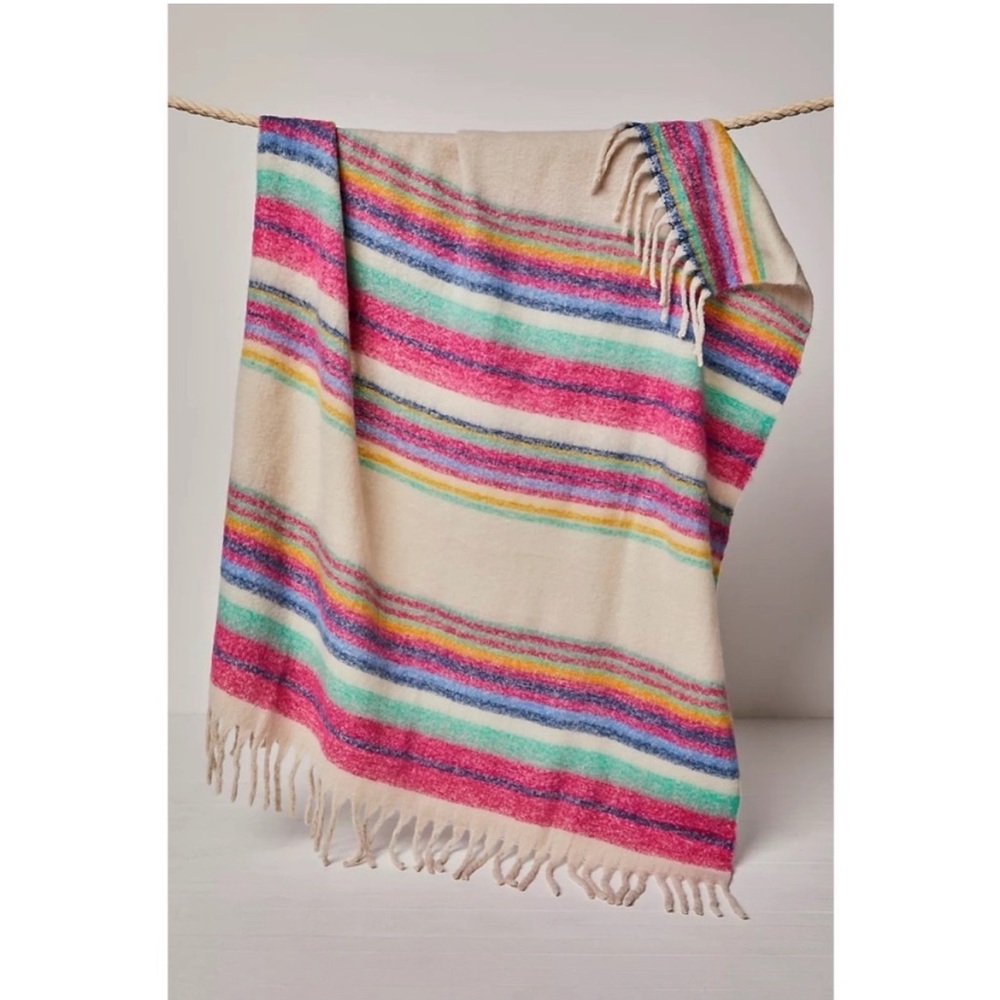 NWT Free People Fringe Throw Blanket